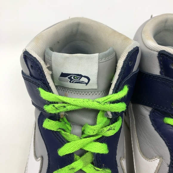 Nike ID Seahawks Dunk Highs Men’s 12 - Picture 5 of 7